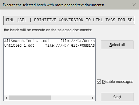 Multiple execute