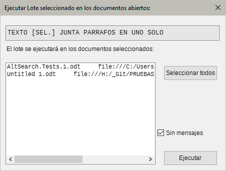 Ejecución Múltiple