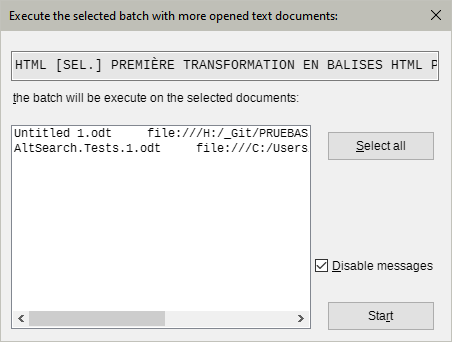 Exécution multiple